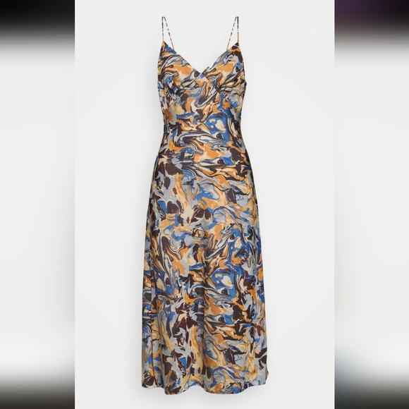 AF Satin Slip Midi Dress - Picture 2 of 6